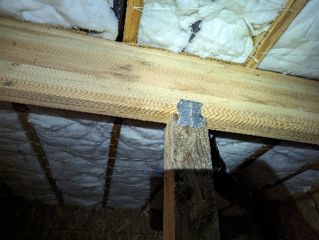 An image of structural supports to illustrate home inspection services.